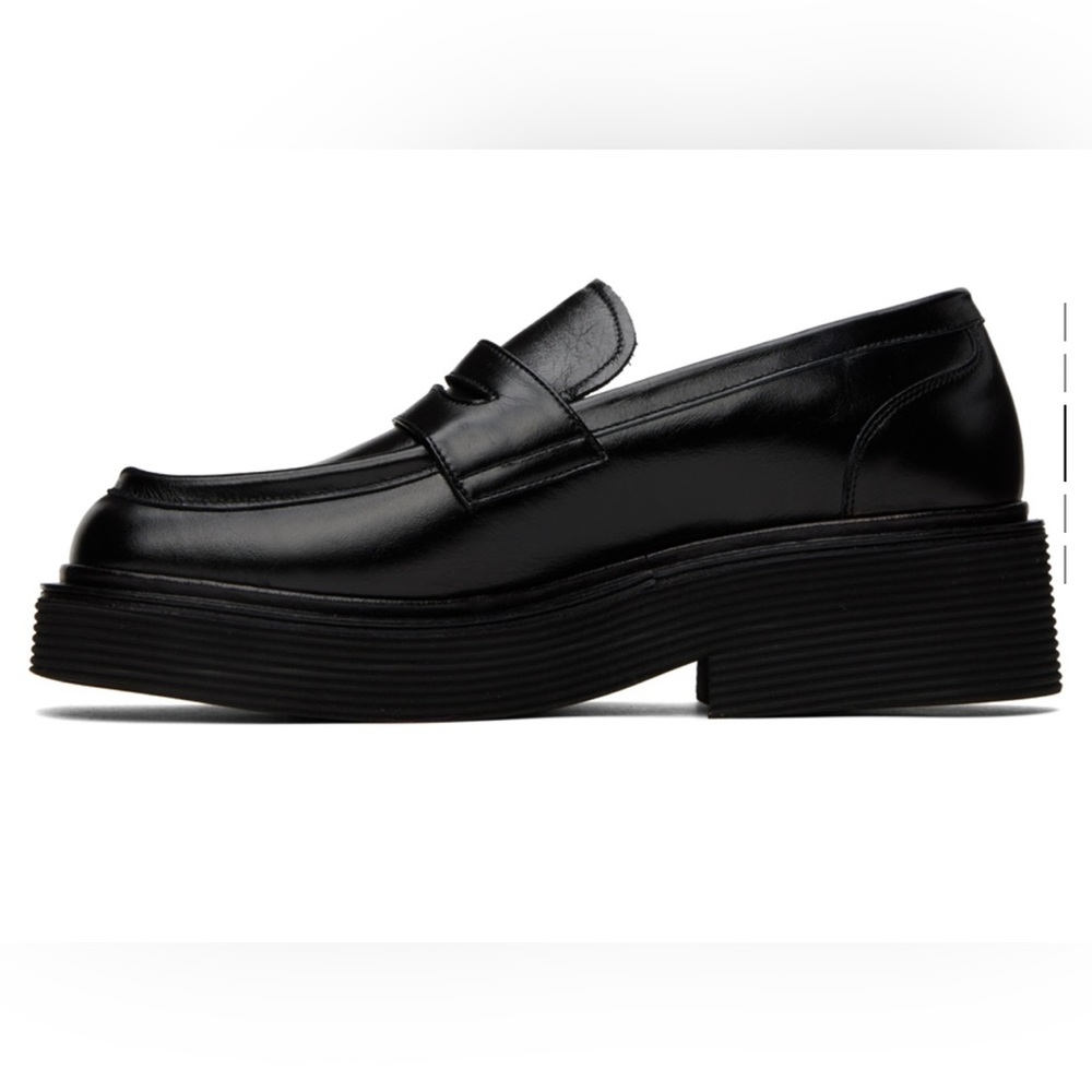Marni Black Leather Loafers - Picture 4 of 8